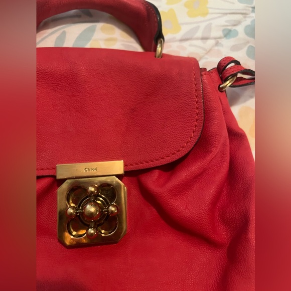 Chloe Red Elsie 2 Way Bag - Picture 3 of 16